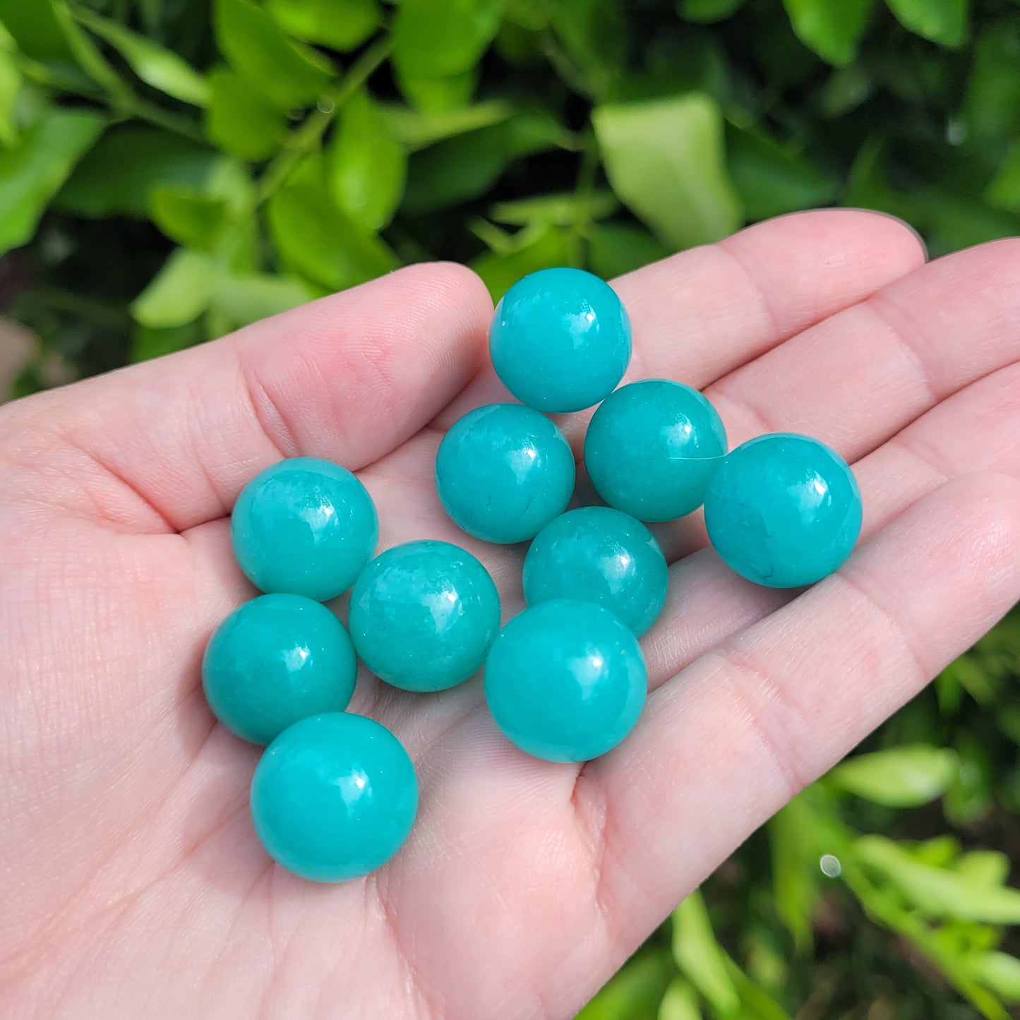 Amazonite Crystal Mini Crystal Sphere, 16mm