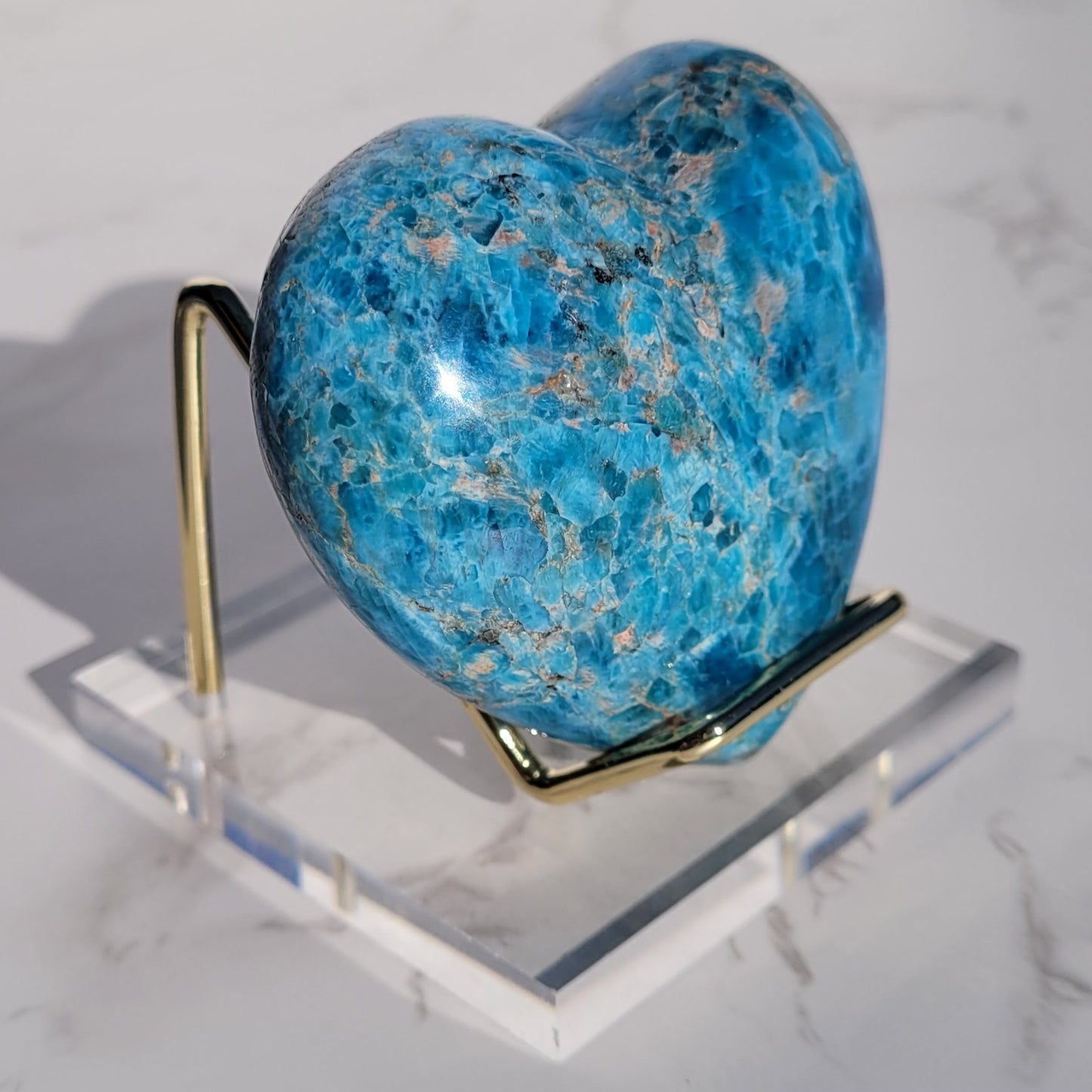 Gold Museum Style Acrylic and Metal Display Stands for Hearts, Geodes, Products in Small and Large