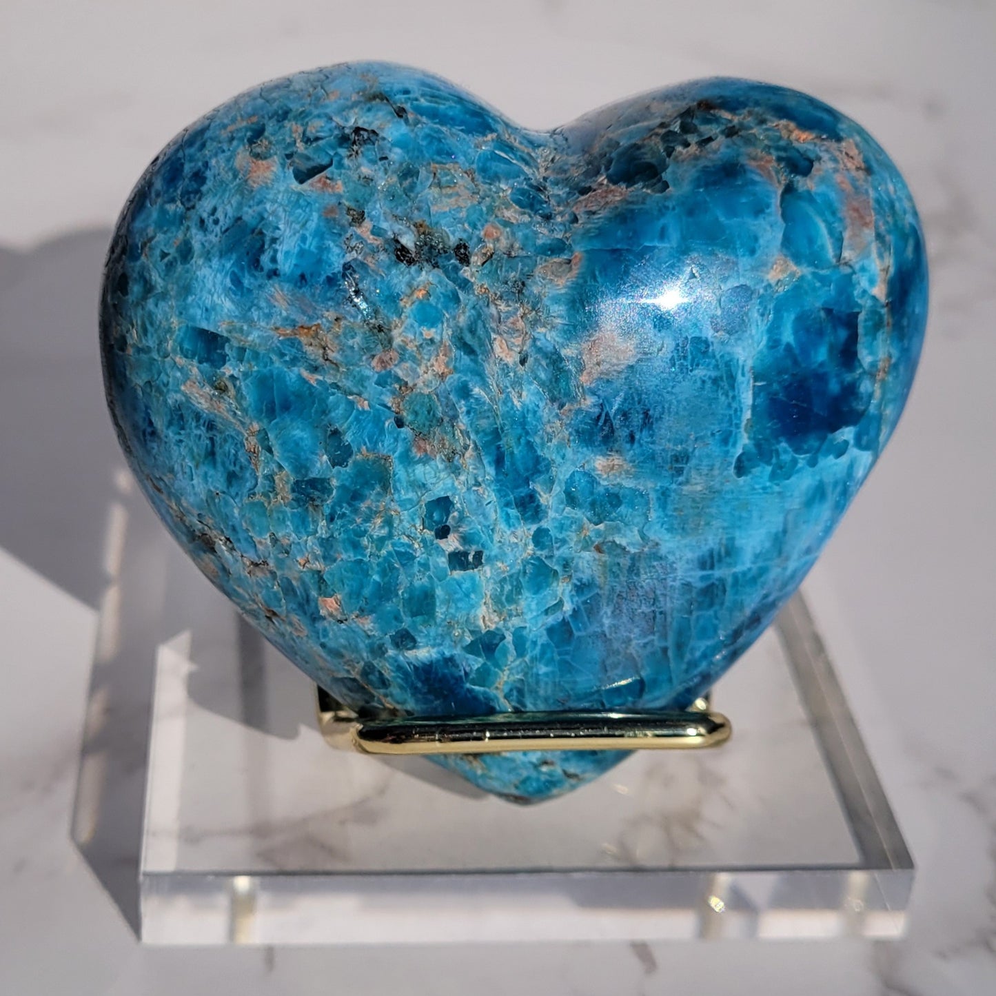 Gold Museum Style Acrylic and Metal Display Stands for Hearts, Geodes, Products in Small and Large