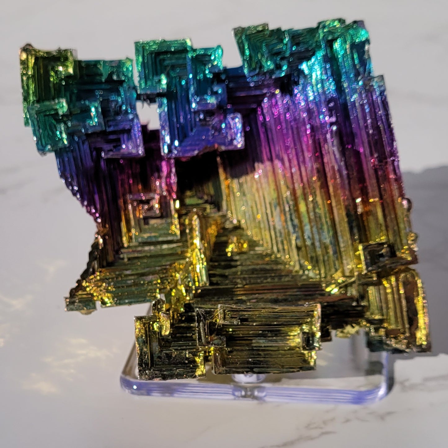 Clear Acrylic 3-Leg Display Stands for Crystal Specimens, Geodes, Products in 1.5" and 2.5"