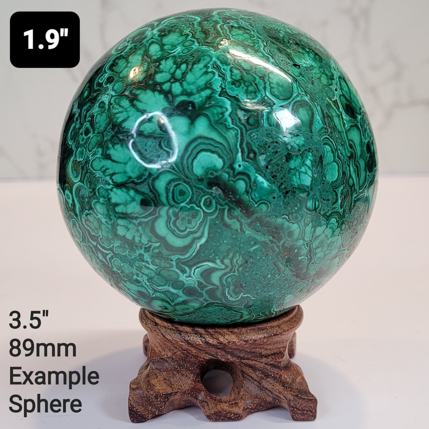 Wood Sphere Stand in 7 Sizes, Crystal Ball Holder, Display Stand for Spheres 1" to 12" (26mm to 405mm)