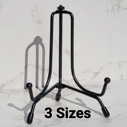 Adjustable Metal Display Stand with Non-slip Feet for Ammonite Fossils, Slabs