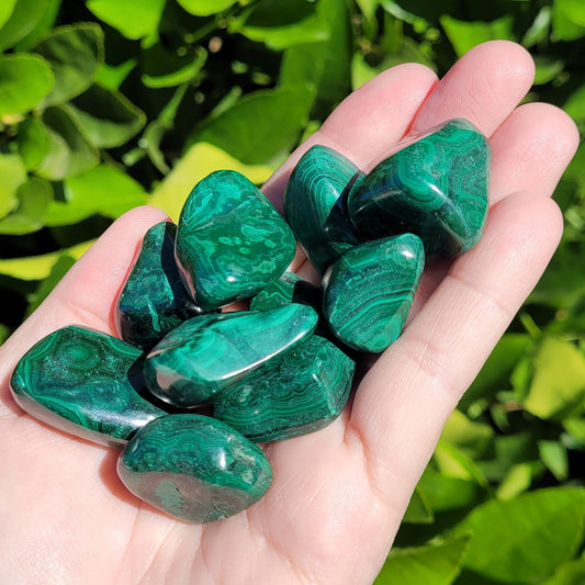 Malachite Crystal Tumble