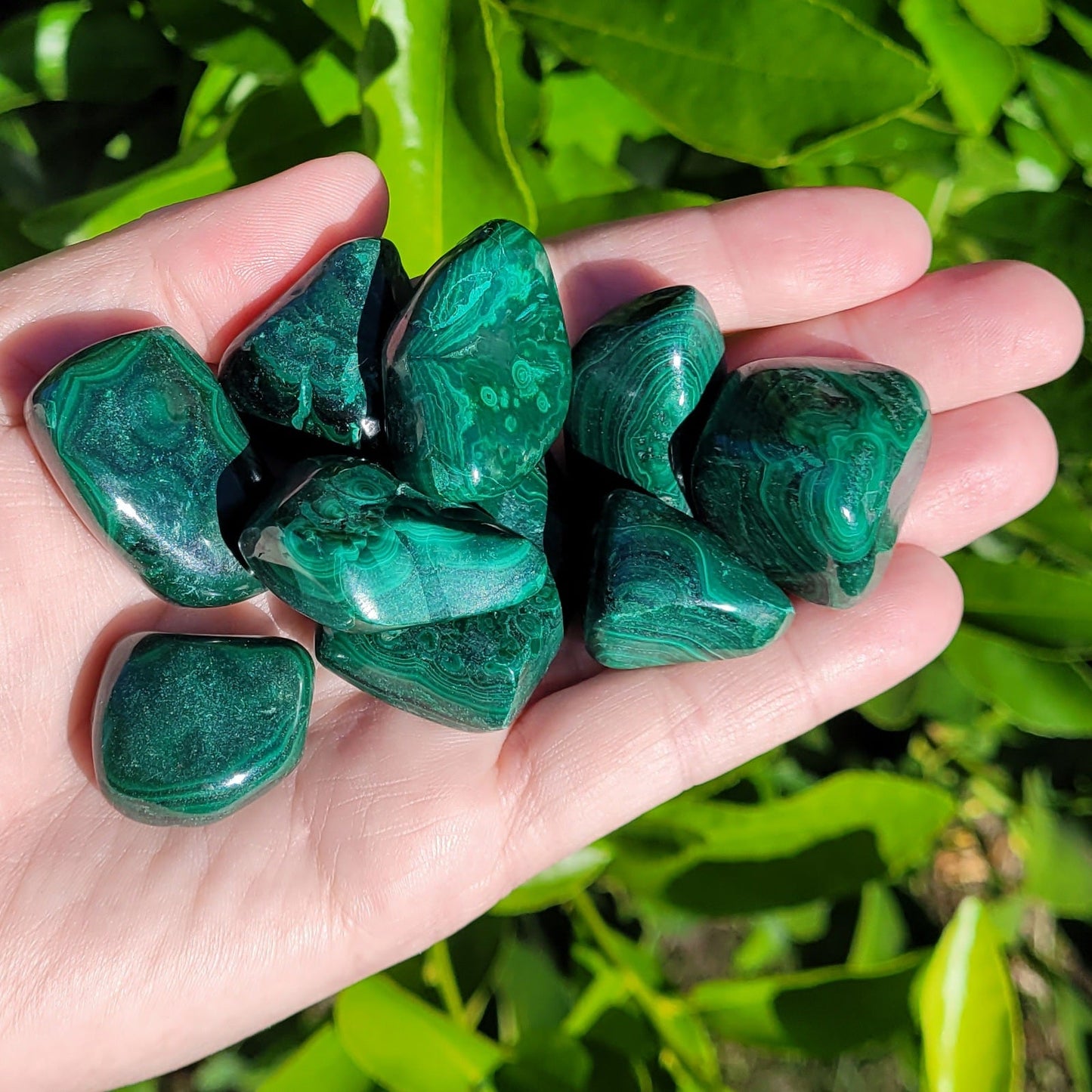 Malachite Crystal Tumble