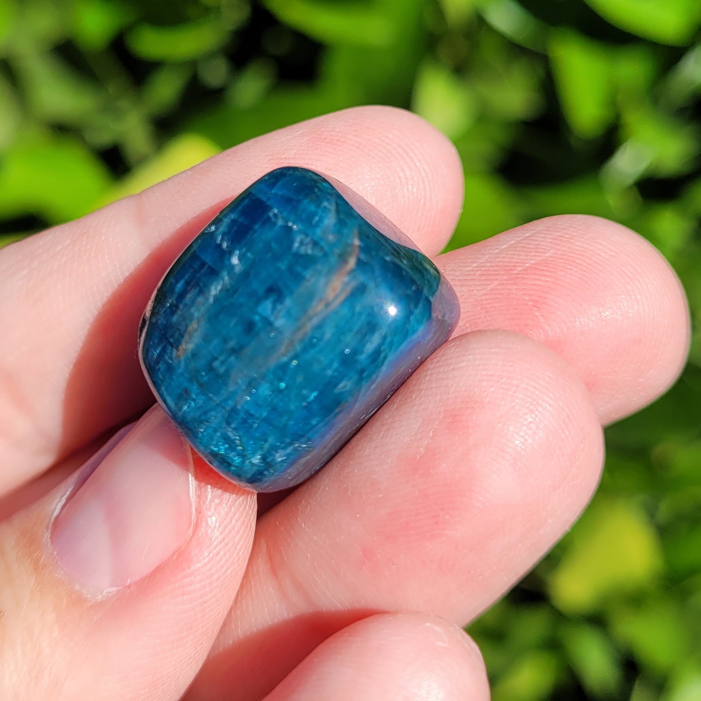 Blue Apatite Tumbled Crystal Cubes