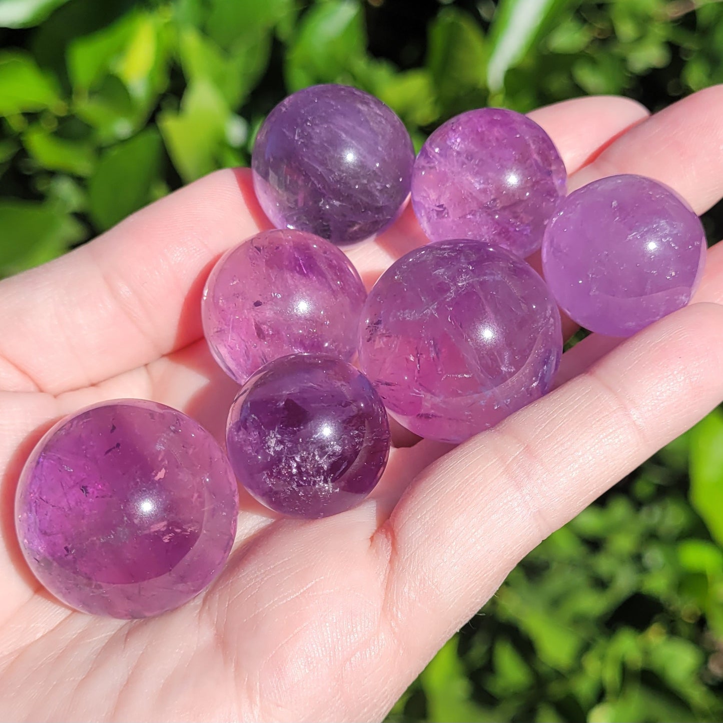 Amethyst Crystal Mini Sphere, 21mm to 29mm