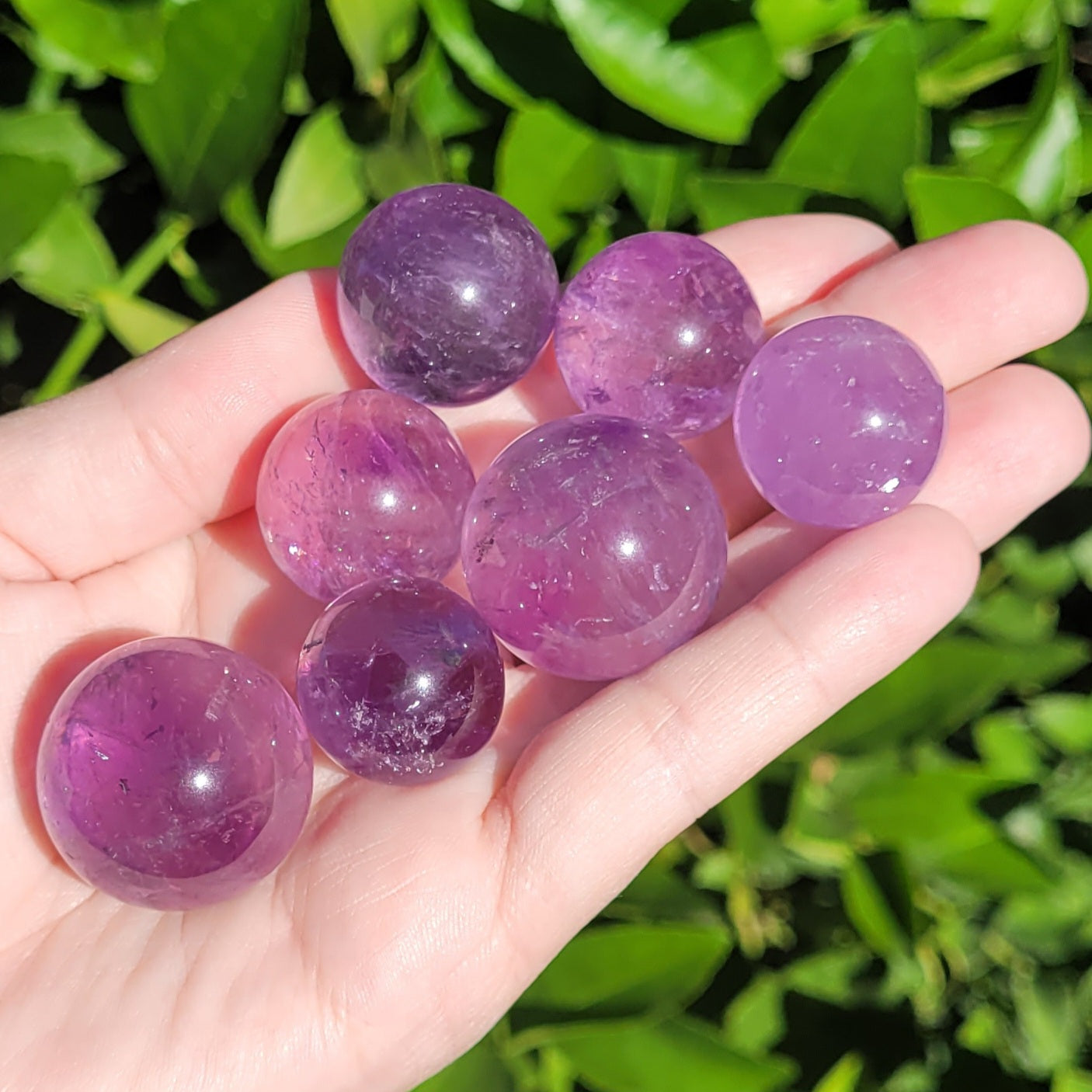 Amethyst Crystal Mini Sphere, 21mm to 29mm