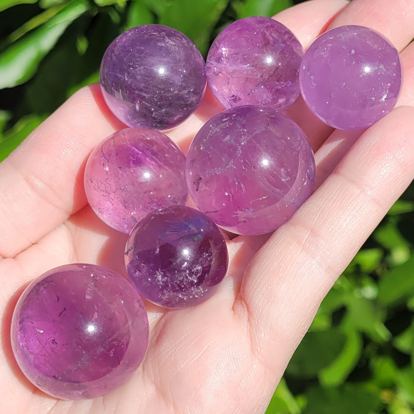 Amethyst Crystal Mini Sphere, 21mm to 29mm