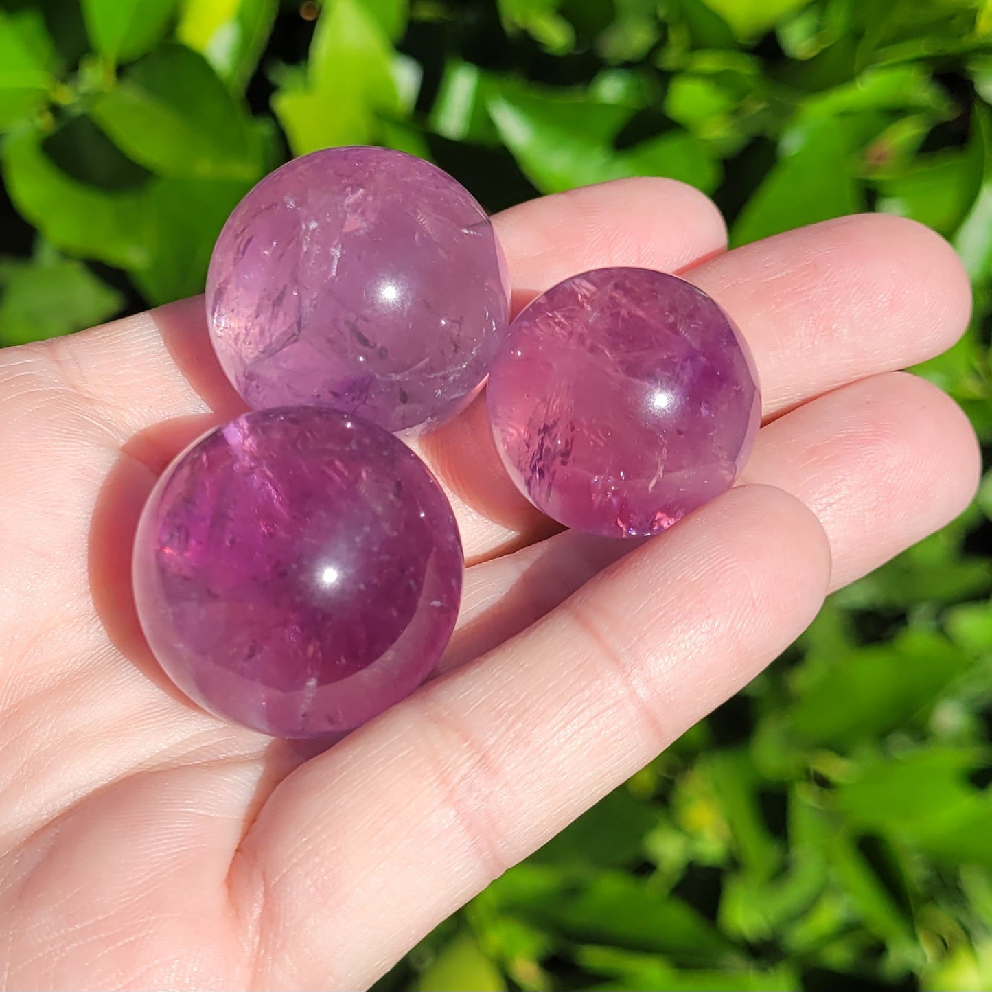 Amethyst Crystal Mini Sphere, 21mm to 29mm