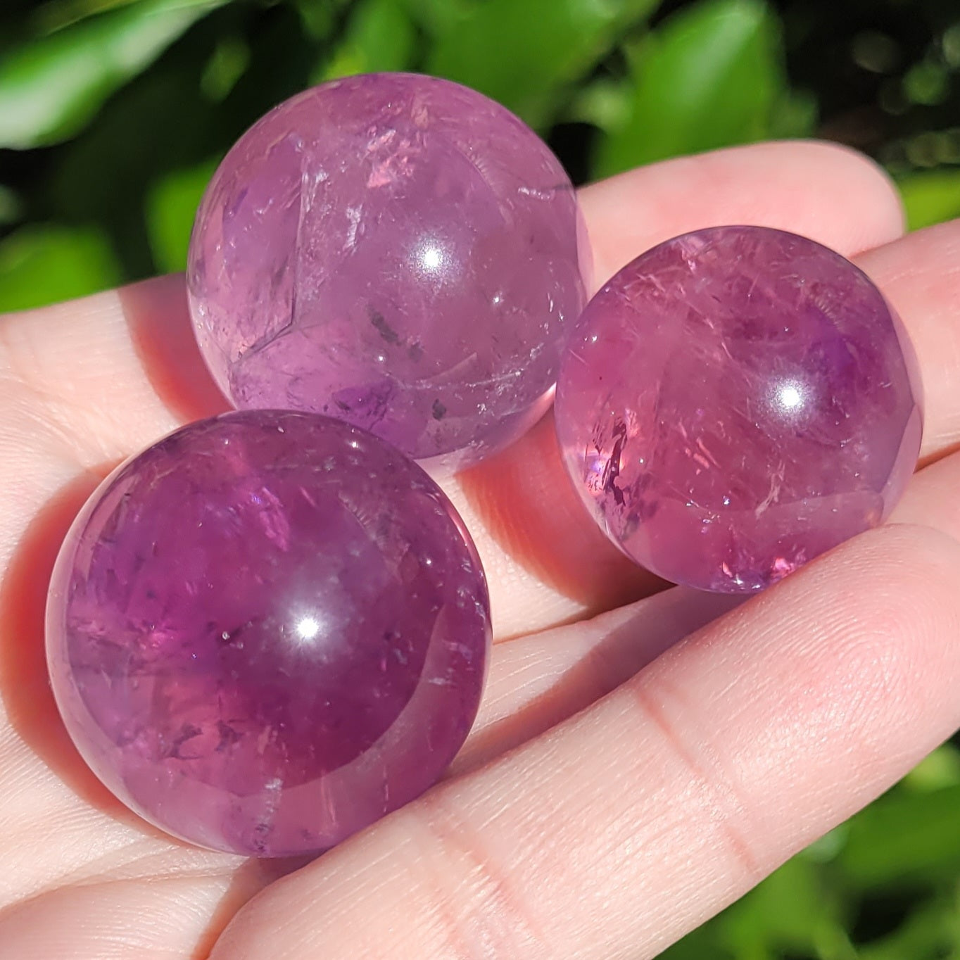 Amethyst Crystal Mini Sphere, 25mm to 29mm