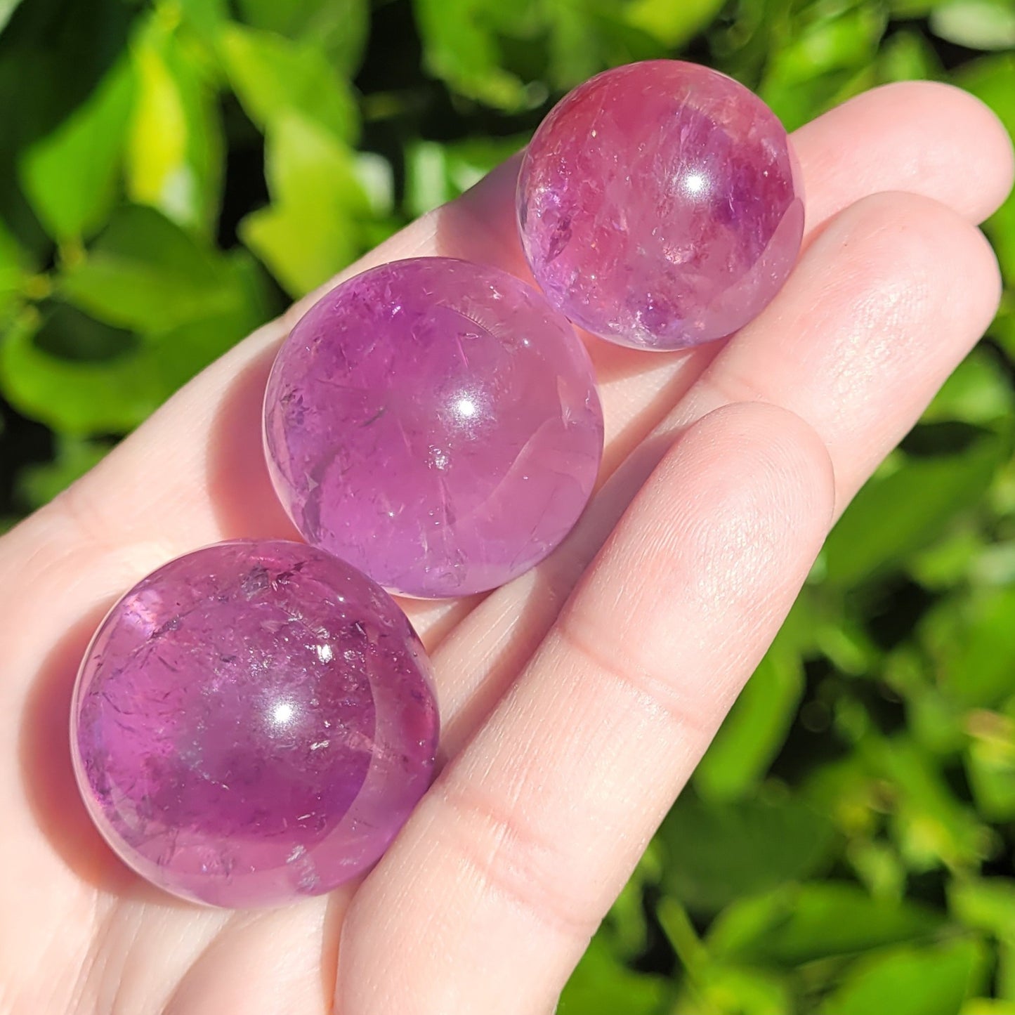 Amethyst Crystal Mini Sphere, 21mm to 29mm