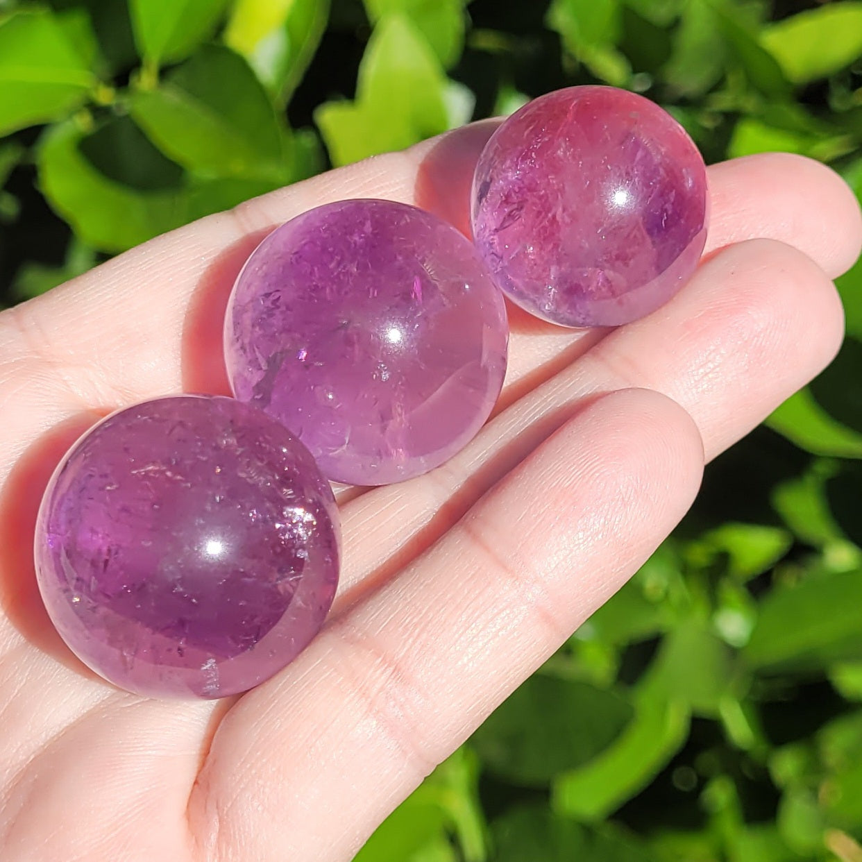 Amethyst Crystal Mini Sphere, 21mm to 29mm