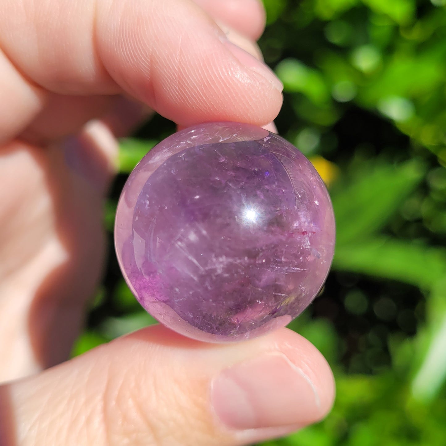 Amethyst Crystal Mini Sphere, 21mm to 29mm