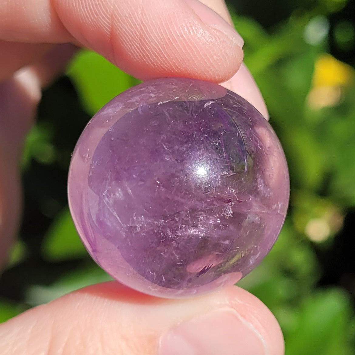 Amethyst Crystal Mini Sphere, 21mm to 29mm