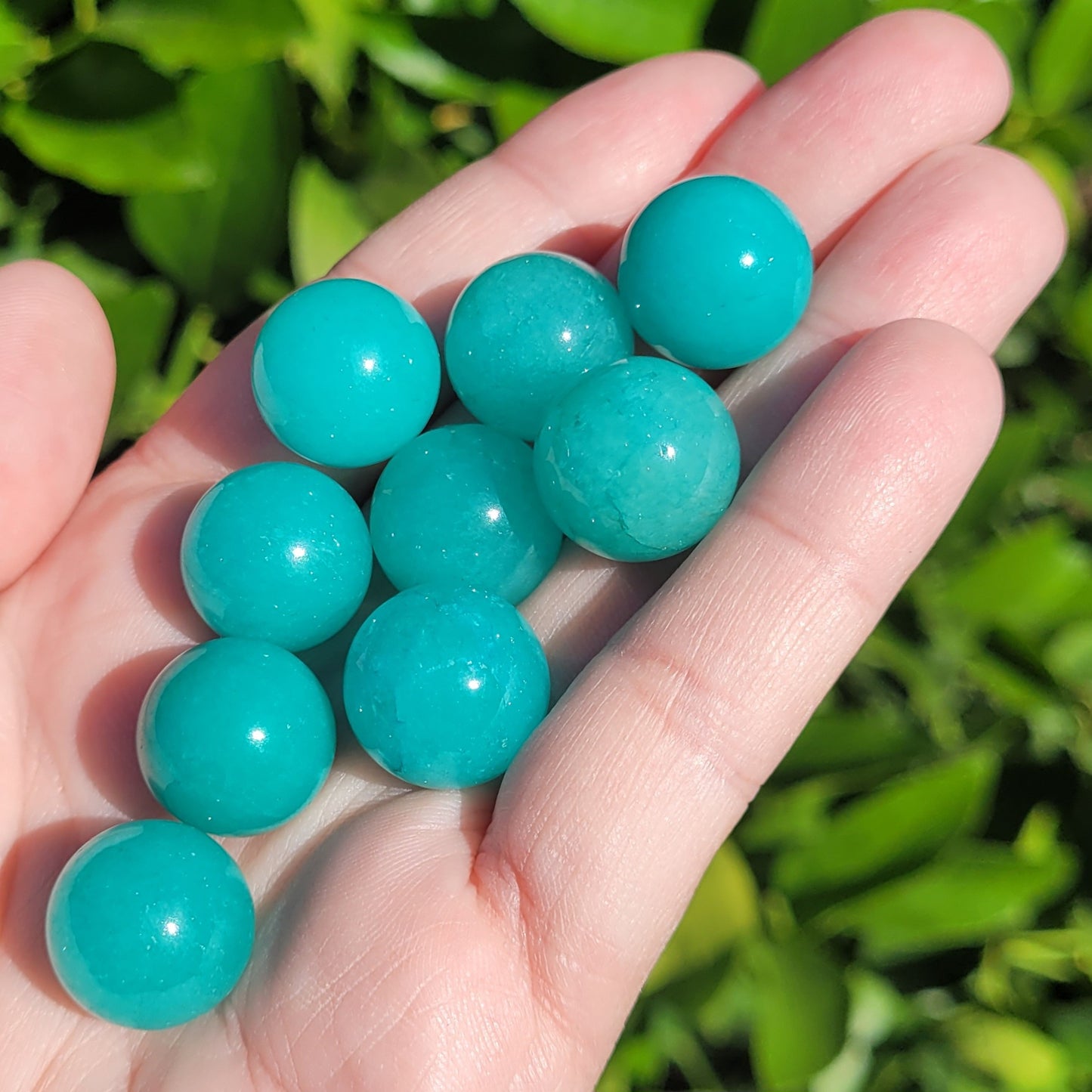 Amazonite Crystal Mini Crystal Sphere, 16mm