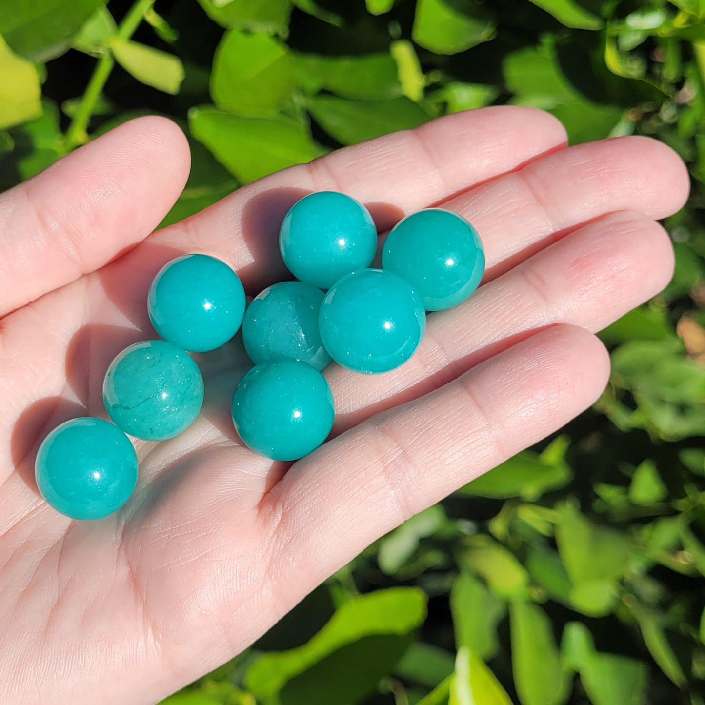 Amazonite Crystal Mini Crystal Sphere, 16mm