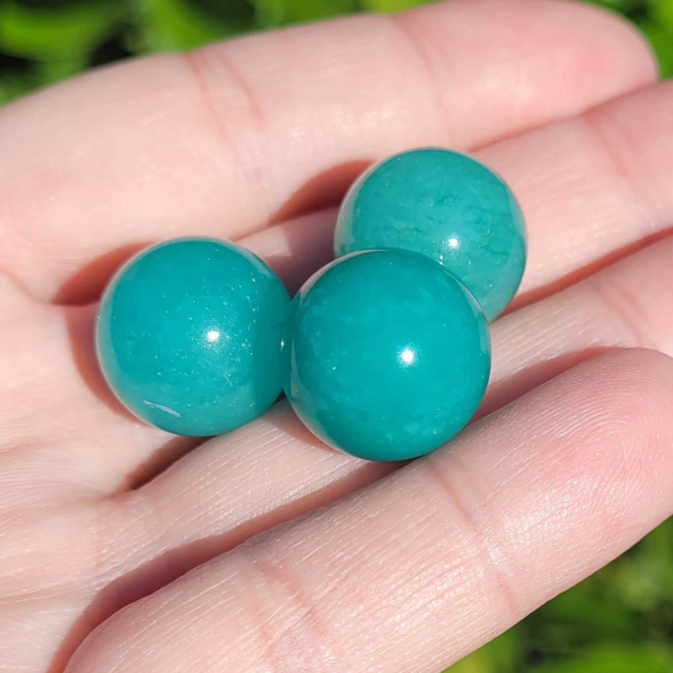 Amazonite Crystal Mini Crystal Sphere, 16mm