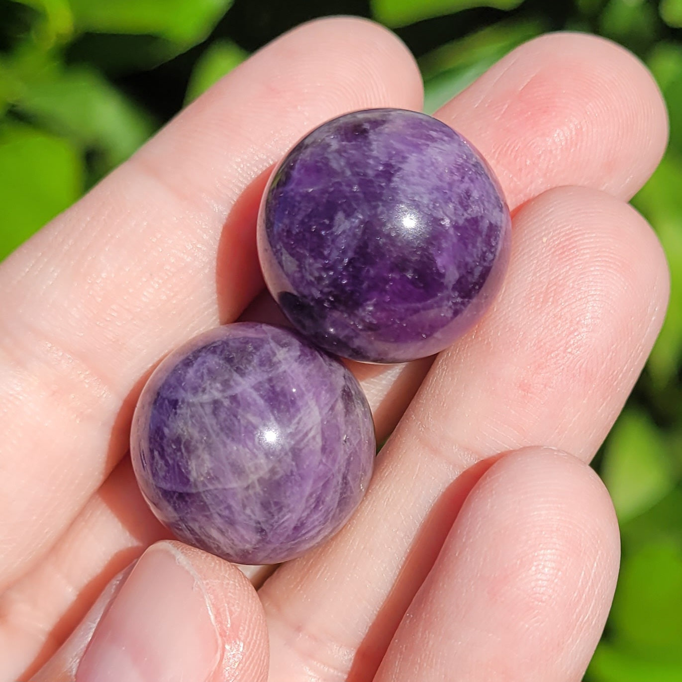 Dream Amethyst Crystal Mini Sphere, 18mm to 20mm