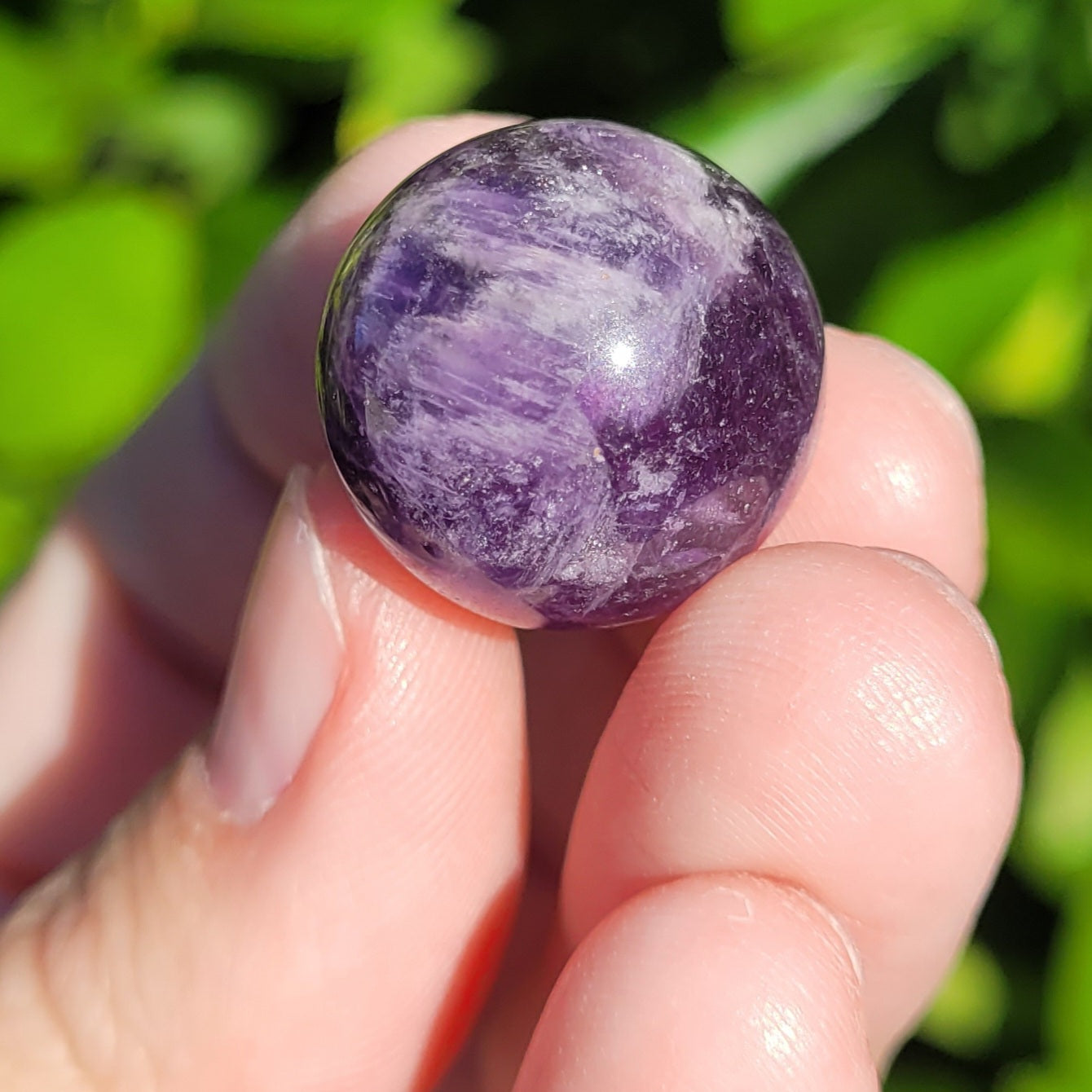 Dream Amethyst Crystal Mini Sphere, 18mm to 20mm