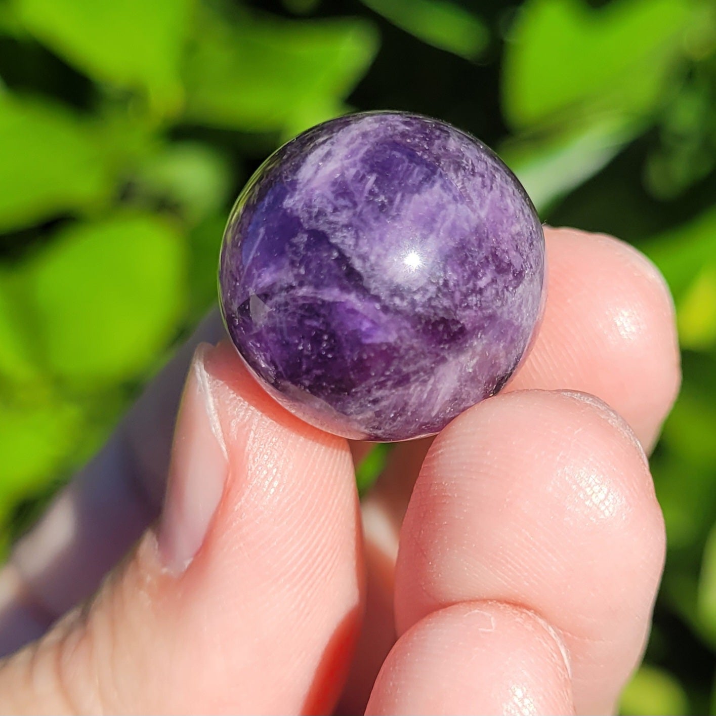 Dream Amethyst Crystal Mini Sphere, 18mm to 20mm