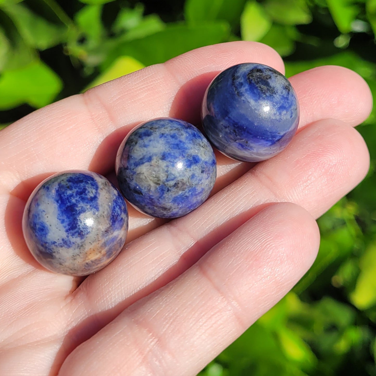 Sodalite Mini Crystal Sphere, .8", 20mm