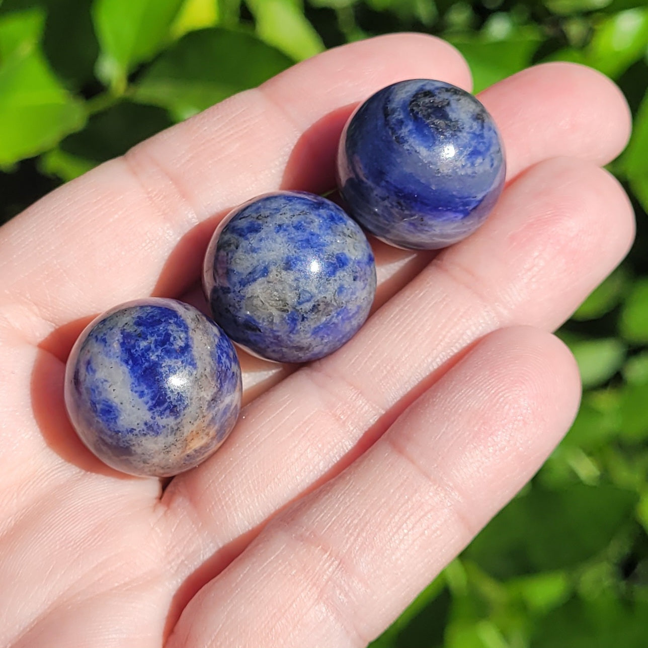 Sodalite Mini Crystal Sphere, .8", 20mm