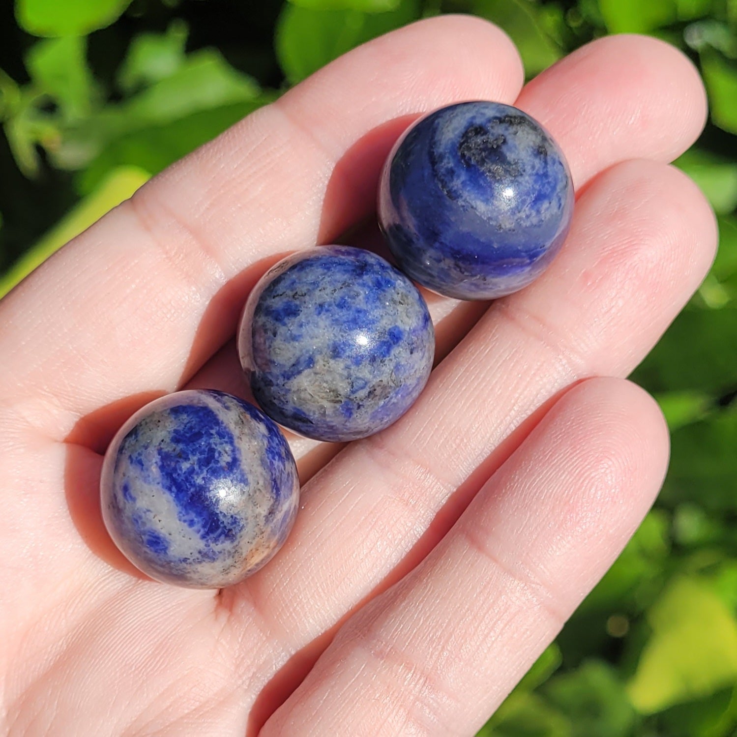 Sodalite Mini Crystal Sphere, .8", 20mm