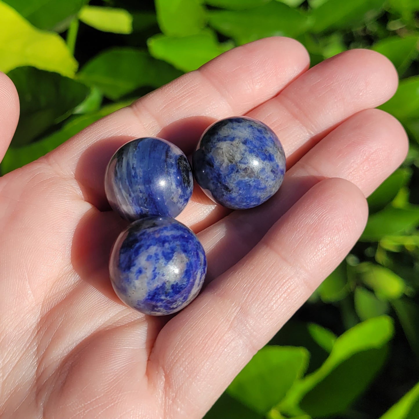 Sodalite Mini Crystal Sphere, .8", 20mm