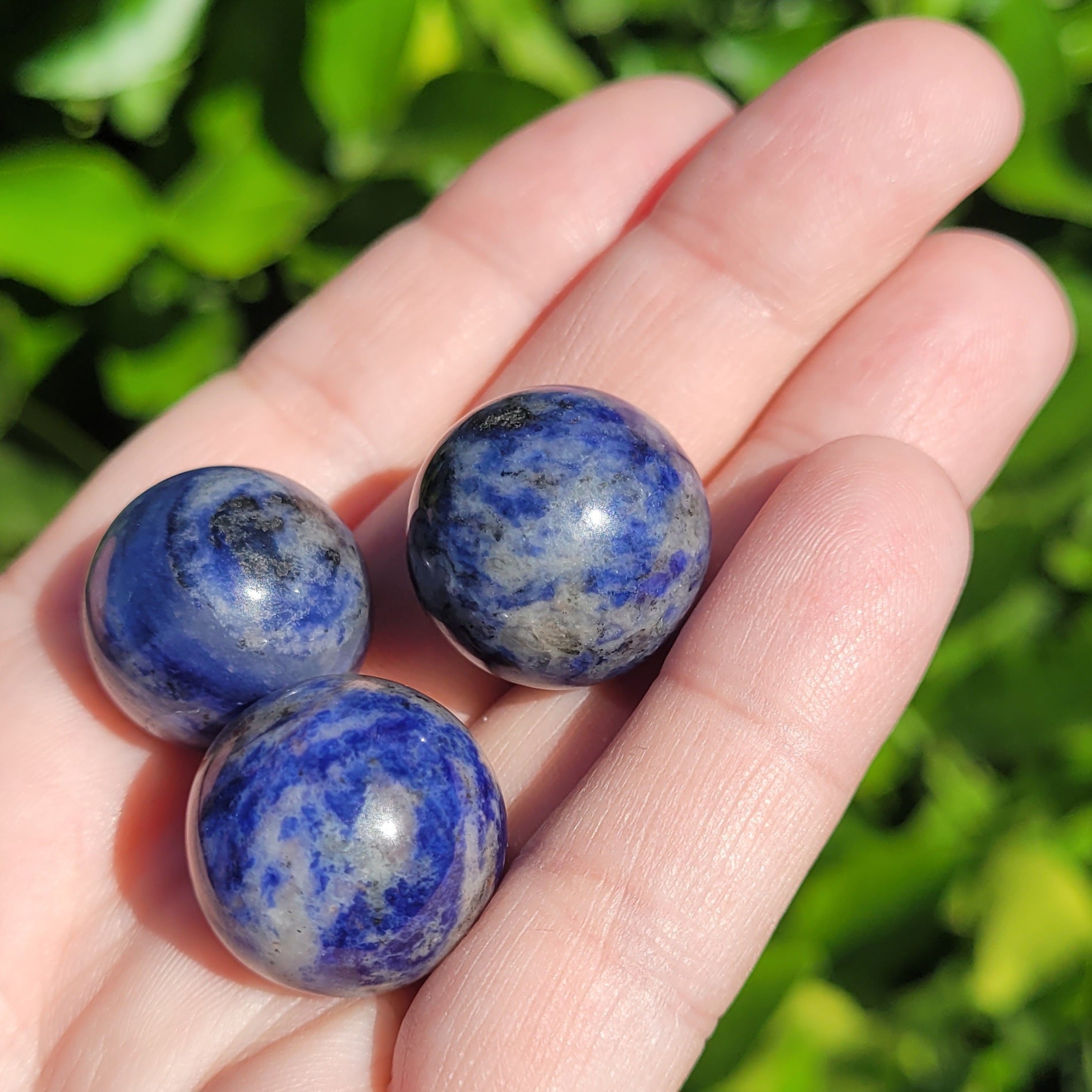 Sodalite Mini Crystal Sphere, .8", 20mm