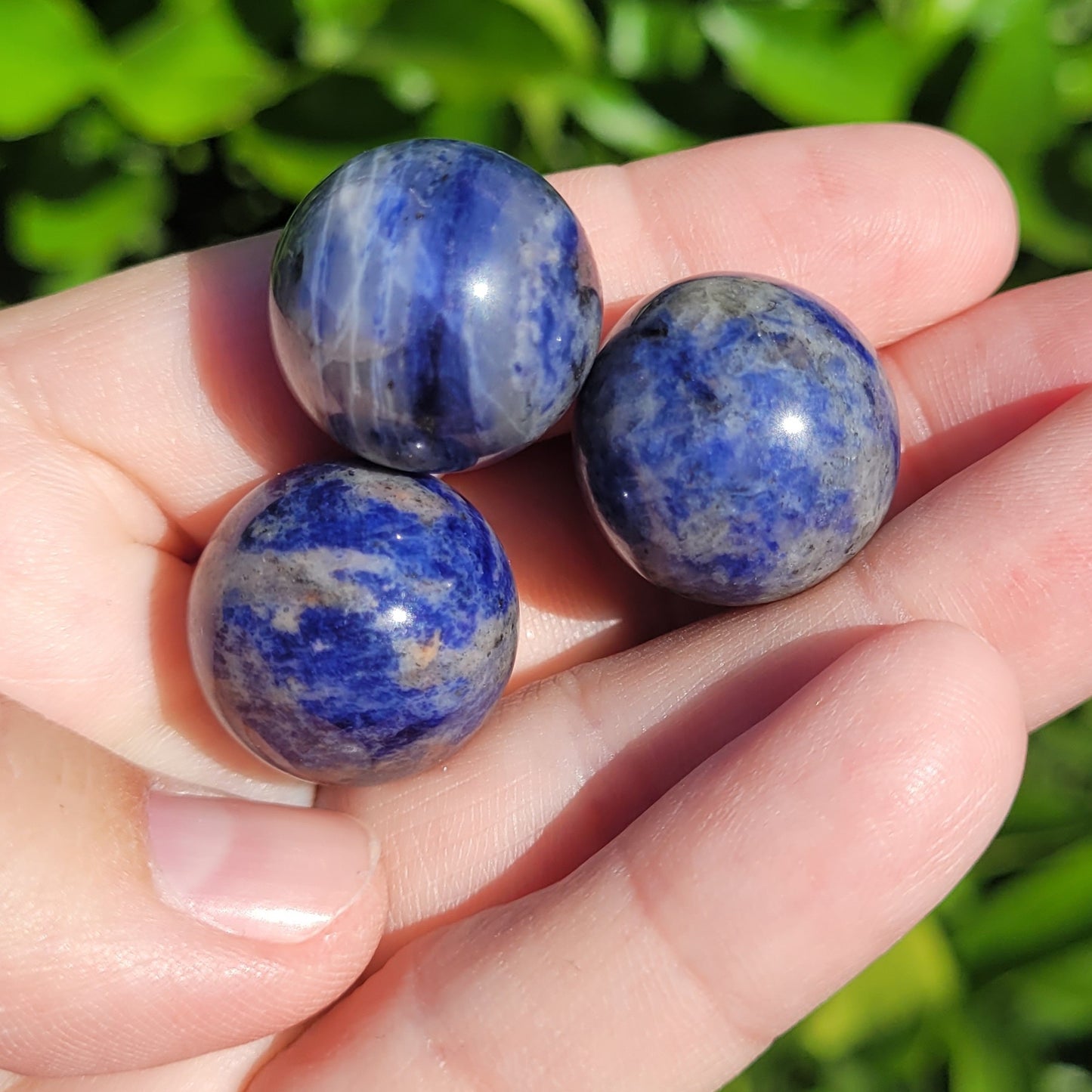 Sodalite Mini Crystal Sphere, .8", 20mm