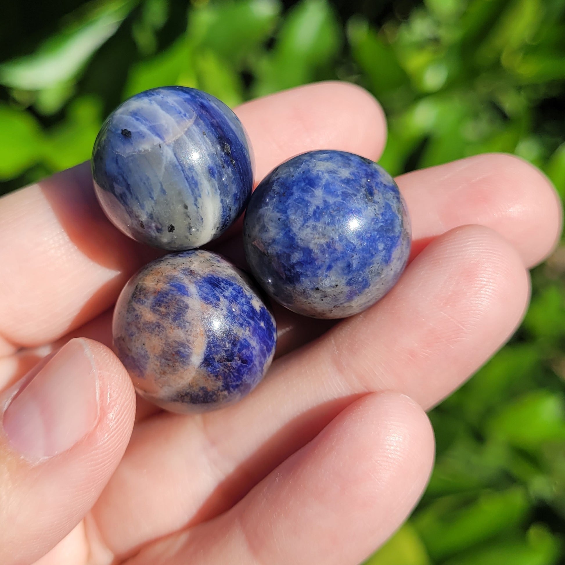 Sodalite Mini Crystal Sphere, .8", 20mm