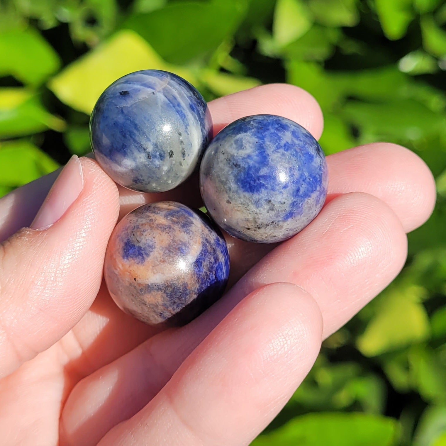 Sodalite Mini Crystal Sphere, .8", 20mm