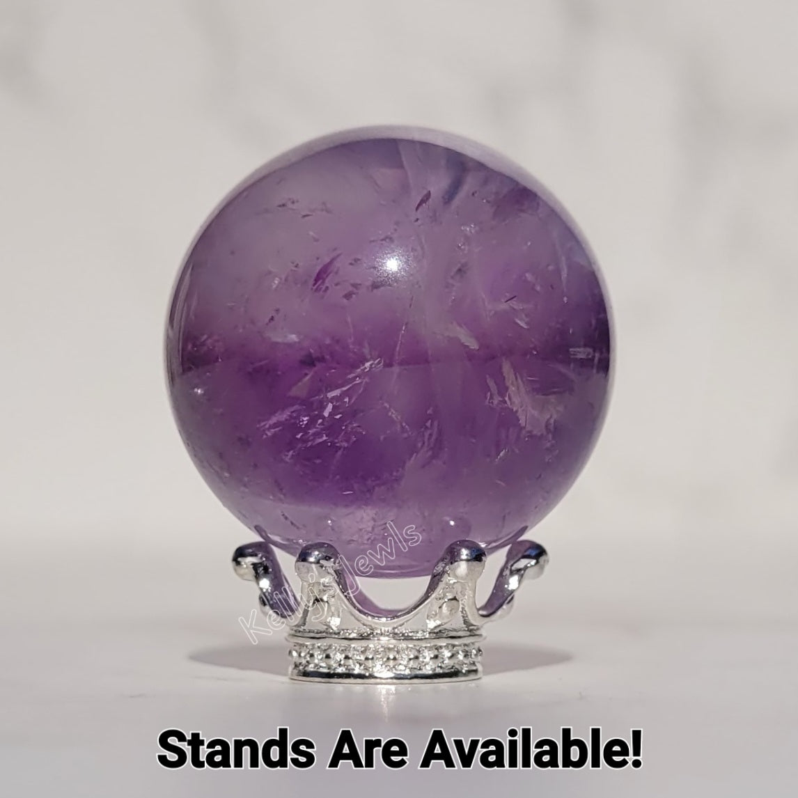 Amethyst Crystal Mini Sphere, 25mm to 29mm