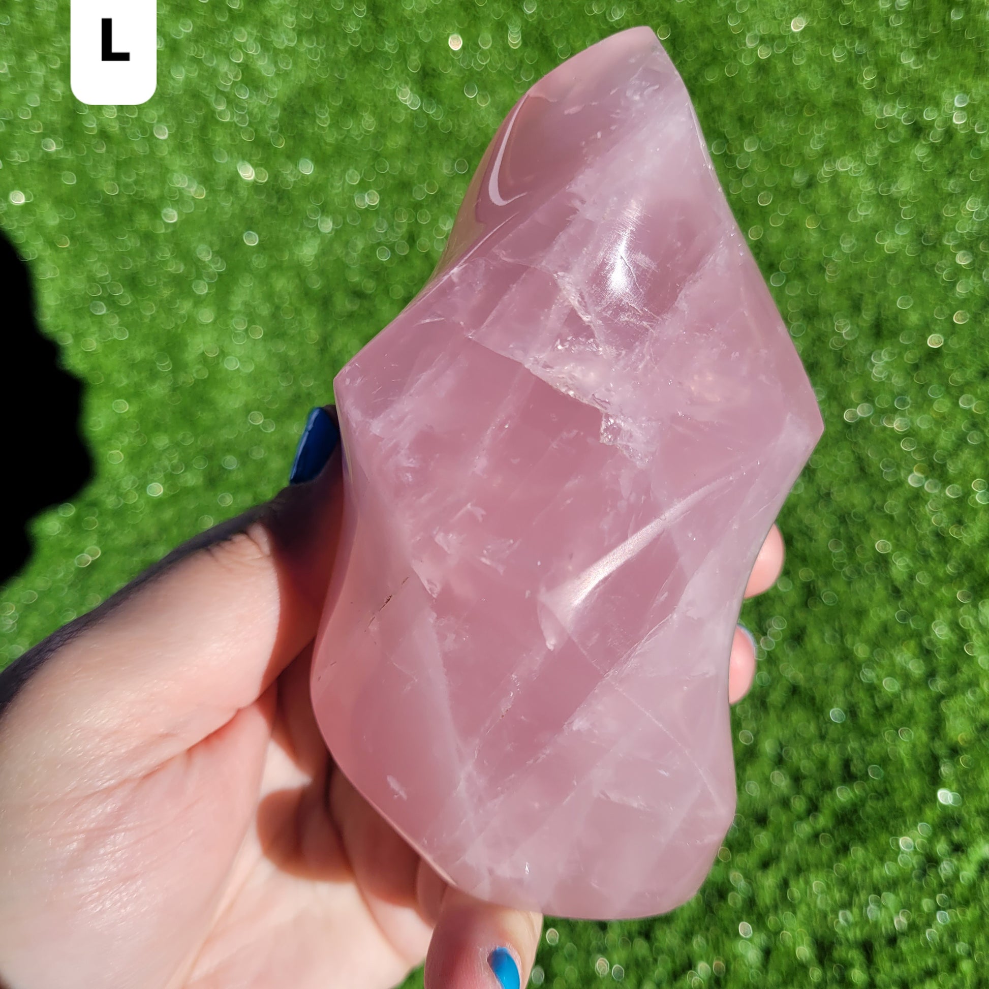 Rose Quartz Flame Crystals 