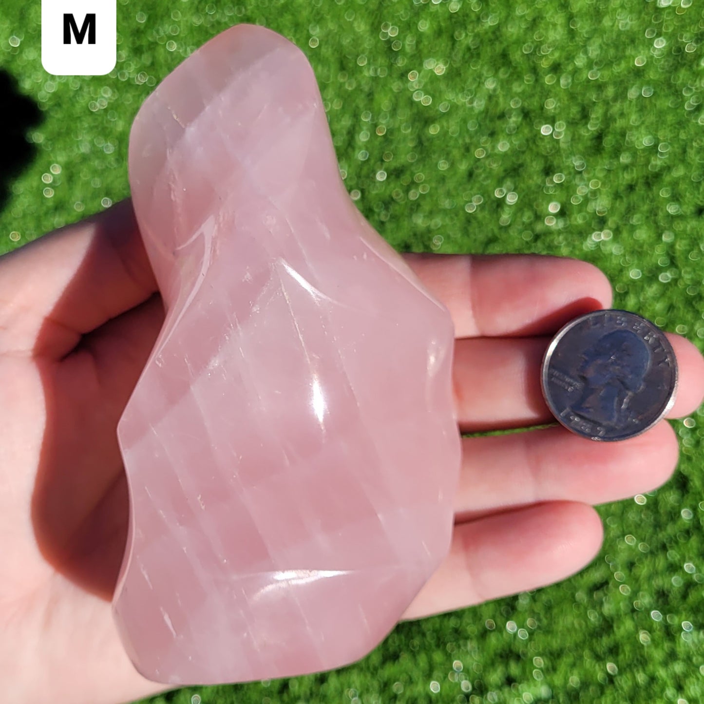 Rose Quartz Flame Crystals 