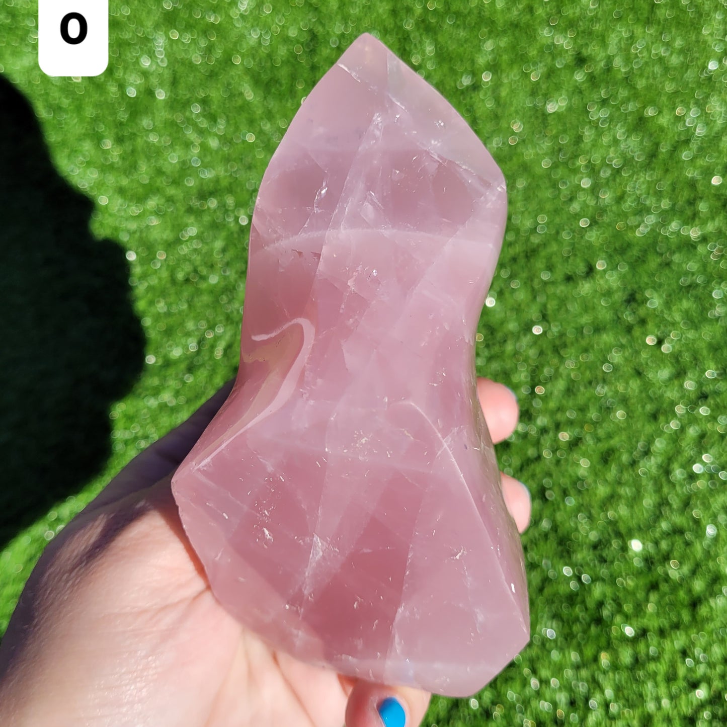 Rose Quartz Flame Crystals to Choose From