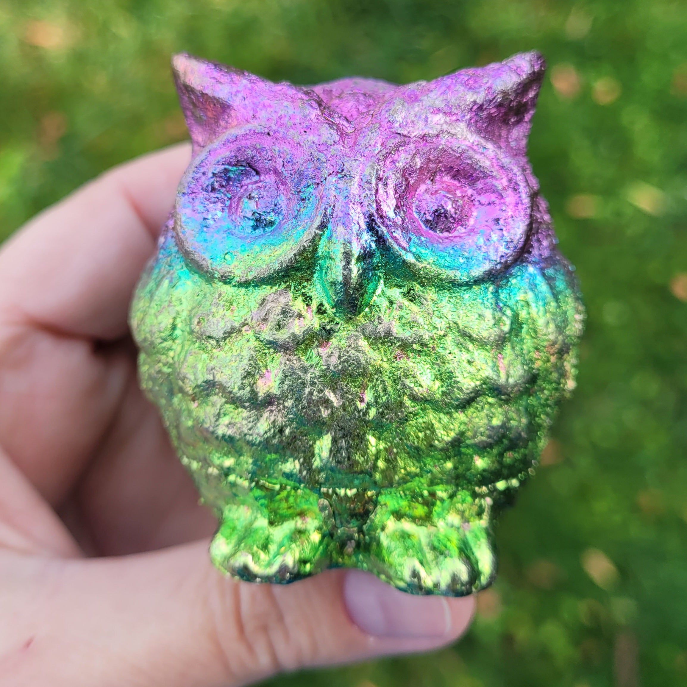 Large Bismuth 2024 Crystal Owl