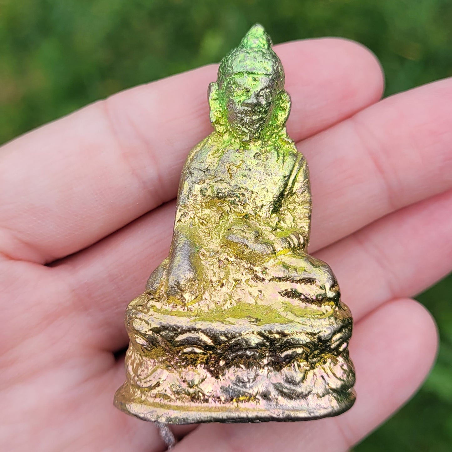 Green and Gold Bismuth Quan Yin