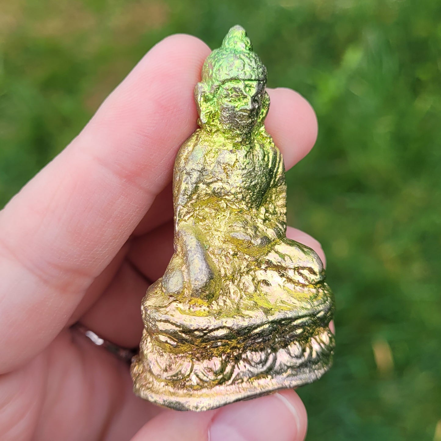 Green and Gold Bismuth Quan Yin