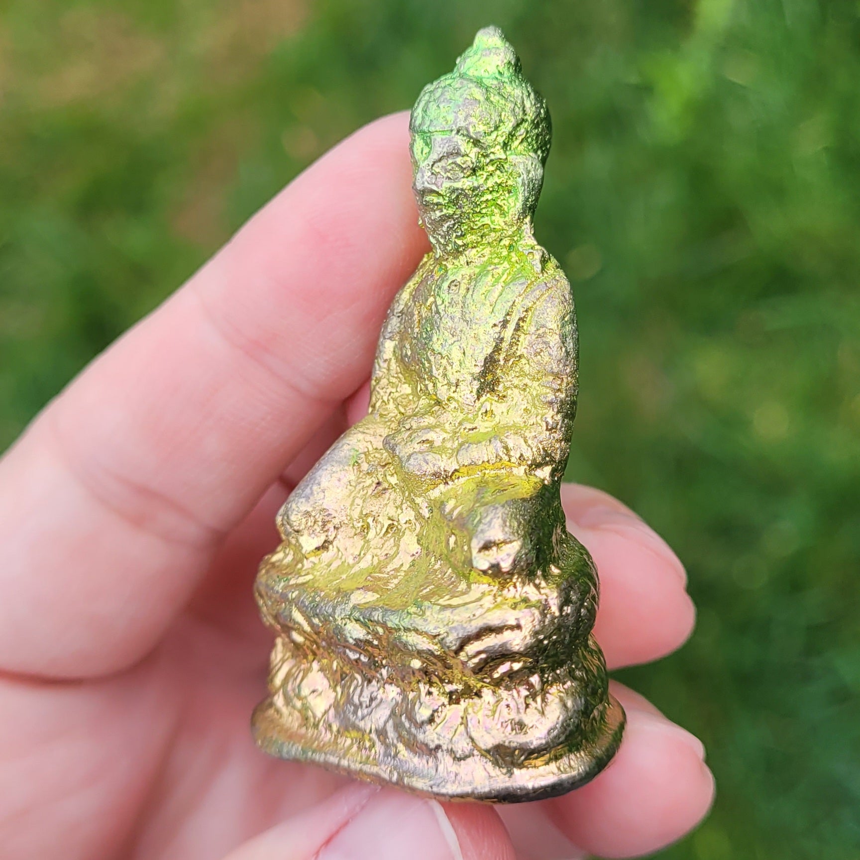 Green and Gold Bismuth Quan Yin