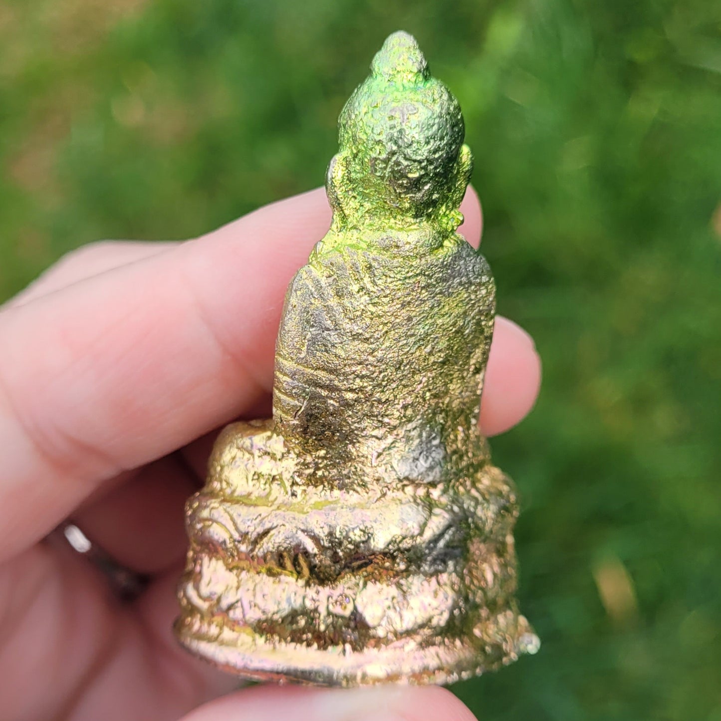 Green and Gold Bismuth Quan Yin