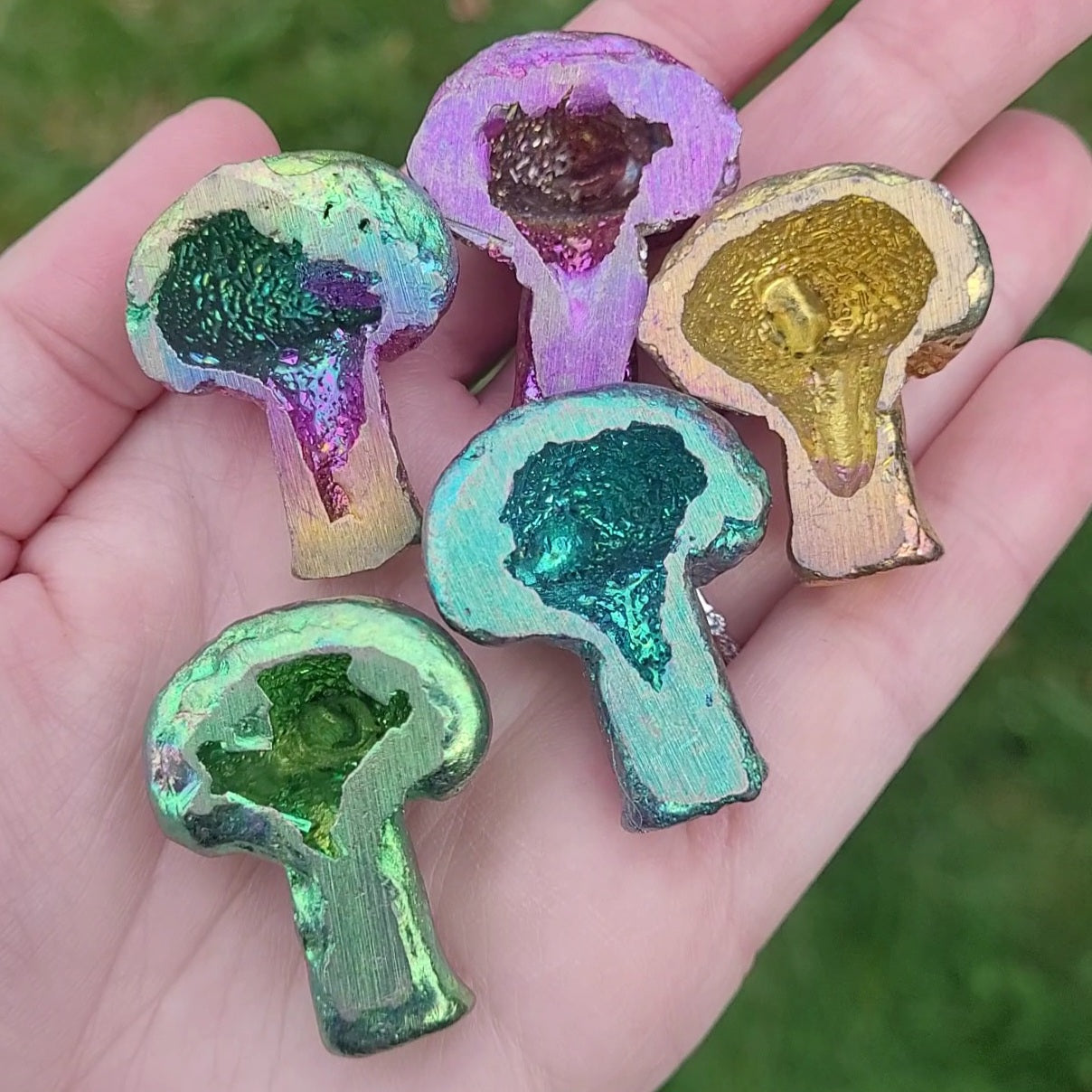 Bismuth Mushrooms 