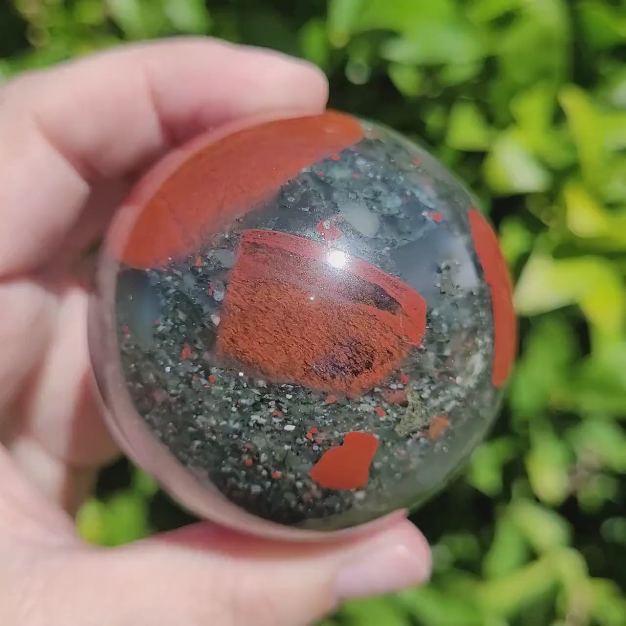 African Bloodstone sphere