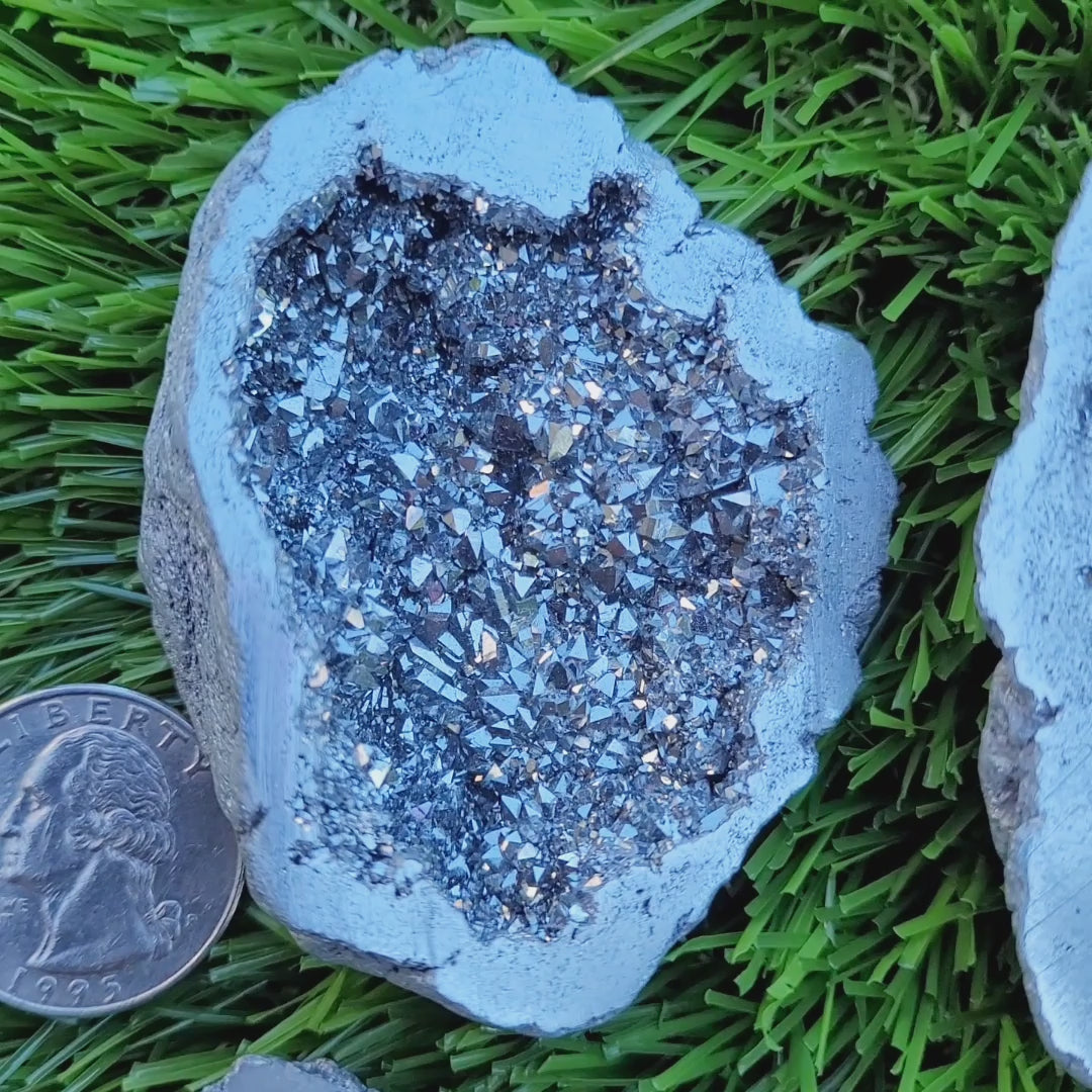 Large Silver Geodes