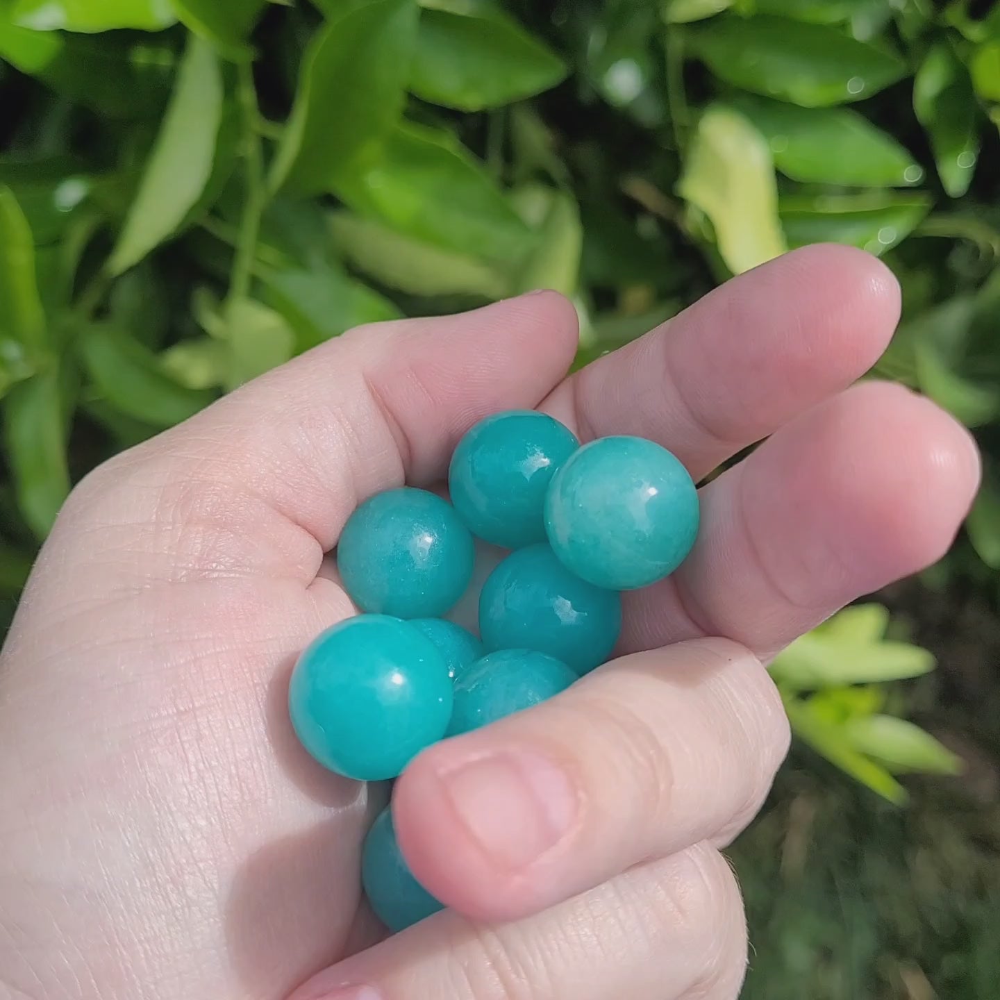 Amazonite Crystal Mini Crystal Sphere, 16mm