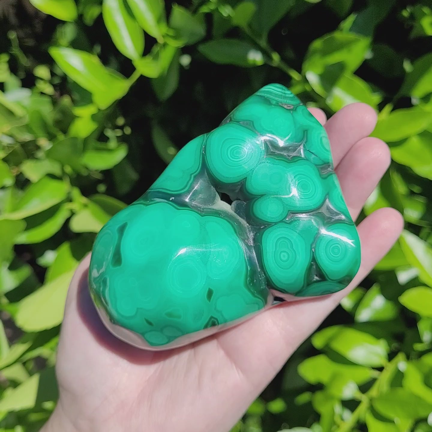 Malachite crystal specimen