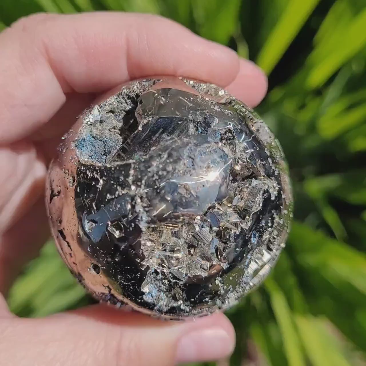 Druzy Pyrite Sphere