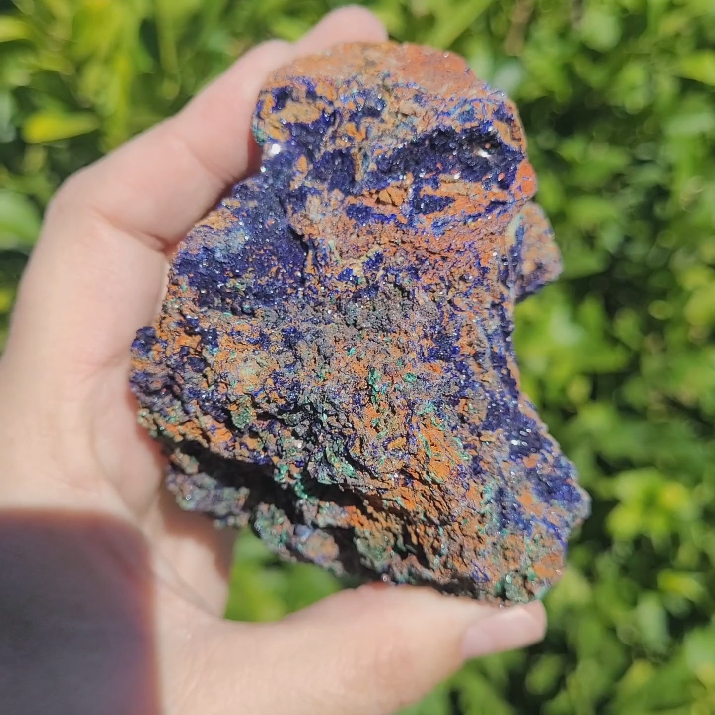 Azurite and Malachite Raw Specimen