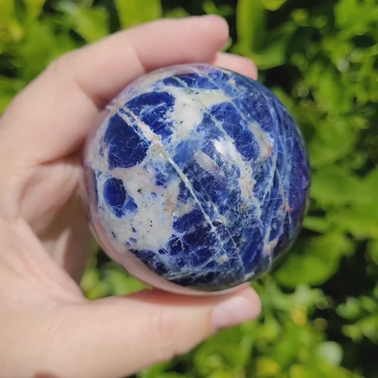 Sodalite crystal ball