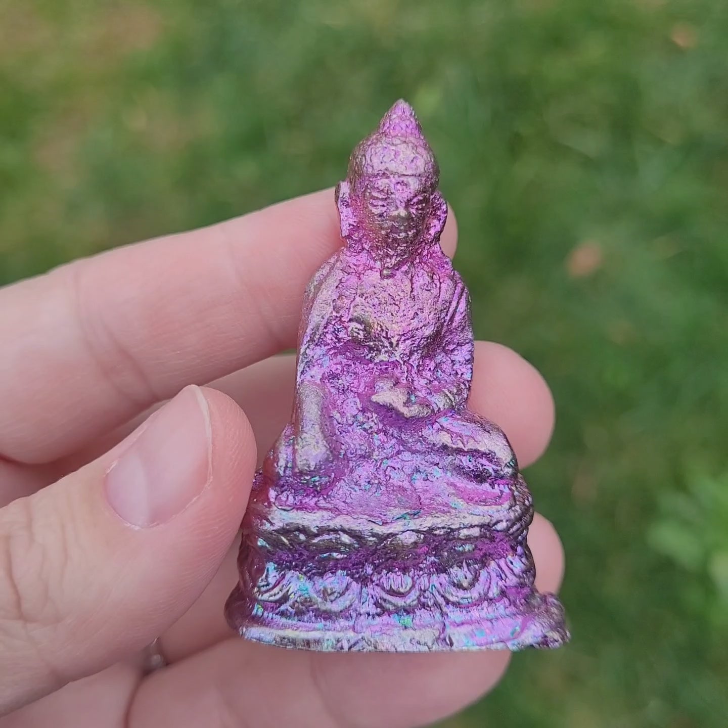 Pinkish Purple Bismuth Quan Yin